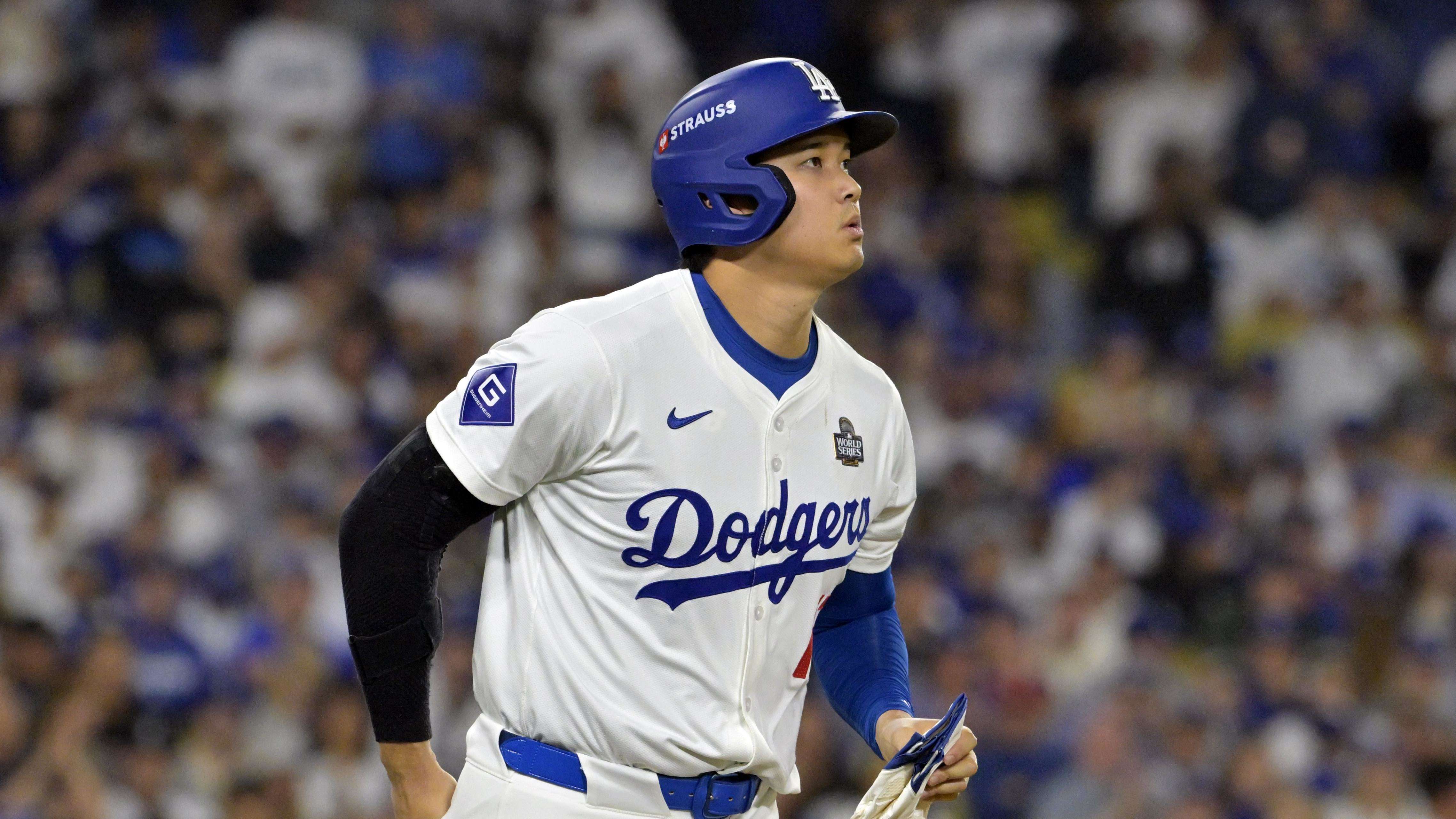 大谷翔平因傷離場後，道奇球場陷入一片寂靜