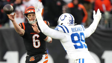 The Bengals' win over the Colts pushed Cincinnati to 7-6 and dropped Indianapolis to 7-6.