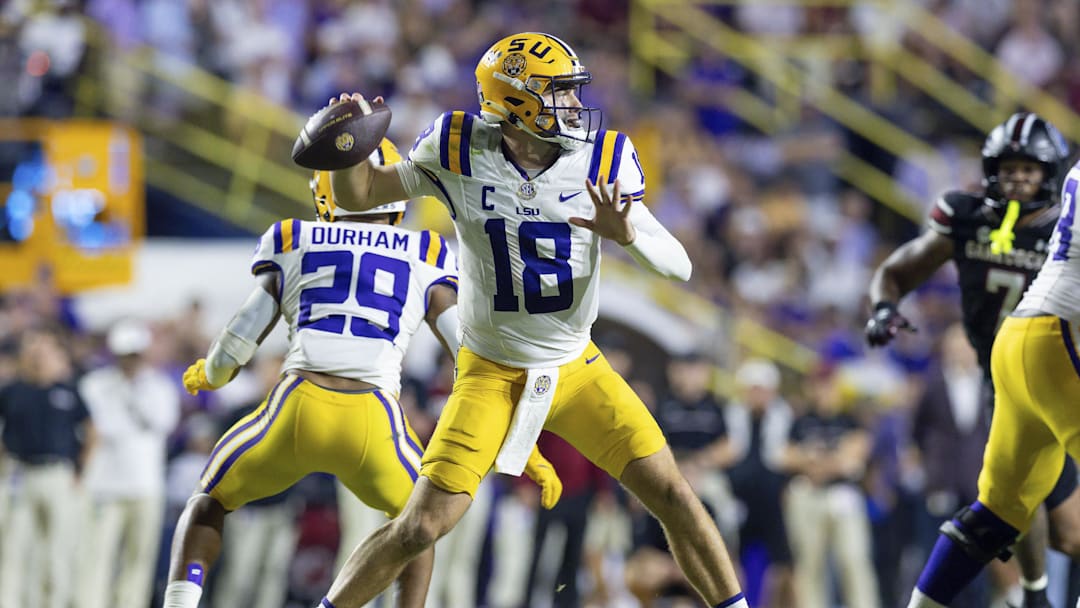 LSU Tigers quarterback Garrett Nussmeier LSU Tigers quarterback Garrett Nussmeier