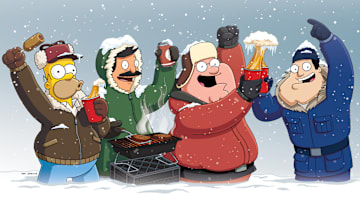 The Dads of ANIMATION DOMINATION share their picks for the biggest, boldest and probably the coldest Super Bowl! THE SIMPSONS BOB'S BURGERS AMERICAN DAD FAMILY GUY ™