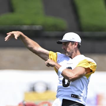 Aaron Rodgers signed with the Pittsburgh Steelers as a free agent this offseason. 