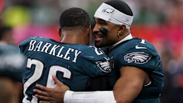 Saquon Barkley (L), Jalen Hurts (R), Philadelphia Eagles