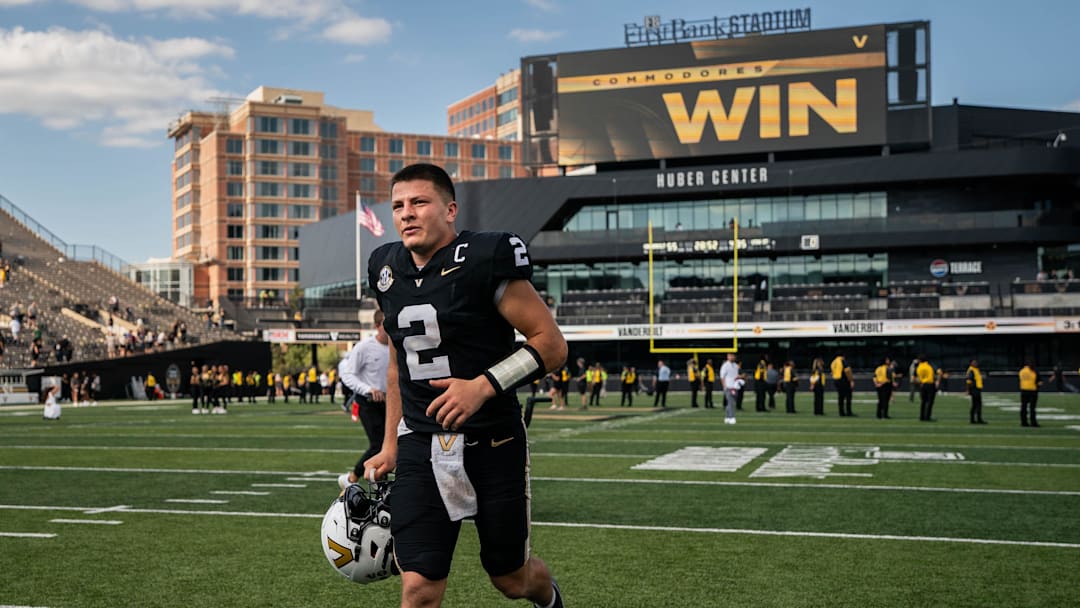 Vanderbilt quarterback Diego Pavia