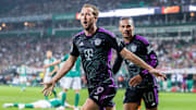 Harry Kane foi o destaque na vitória do Bayern sobre o Werder