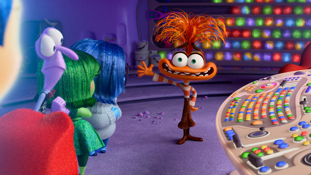 MEET ANXIETY -- Disney and Pixar’s “Inside Out 2” returns to the mind of newly minted teenager Riley just as a new Emotion shows up unexpectedly. And Anxiety, voiced by Maya Hawke, isn’t the type of Emotion who will take a back seat either. Directed by Kelsey Mann and produced by Mark Nielsen, “Inside Out 2” releases only in theaters Summer 2024. © 2023 Disney/Pixar. All Rights Reserved.