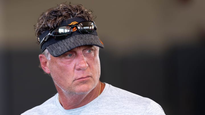 Oklahoma State head coach Mike Gundy