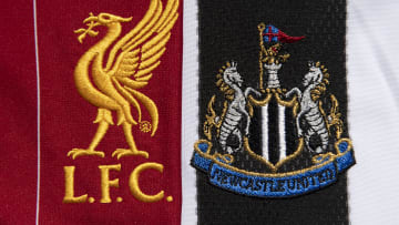 The Liverpool and Newcastle United Club Crests