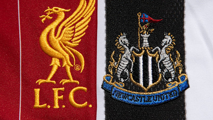 The Liverpool and Newcastle United Club Crests The Liverpool and Newcastle United Club Crests