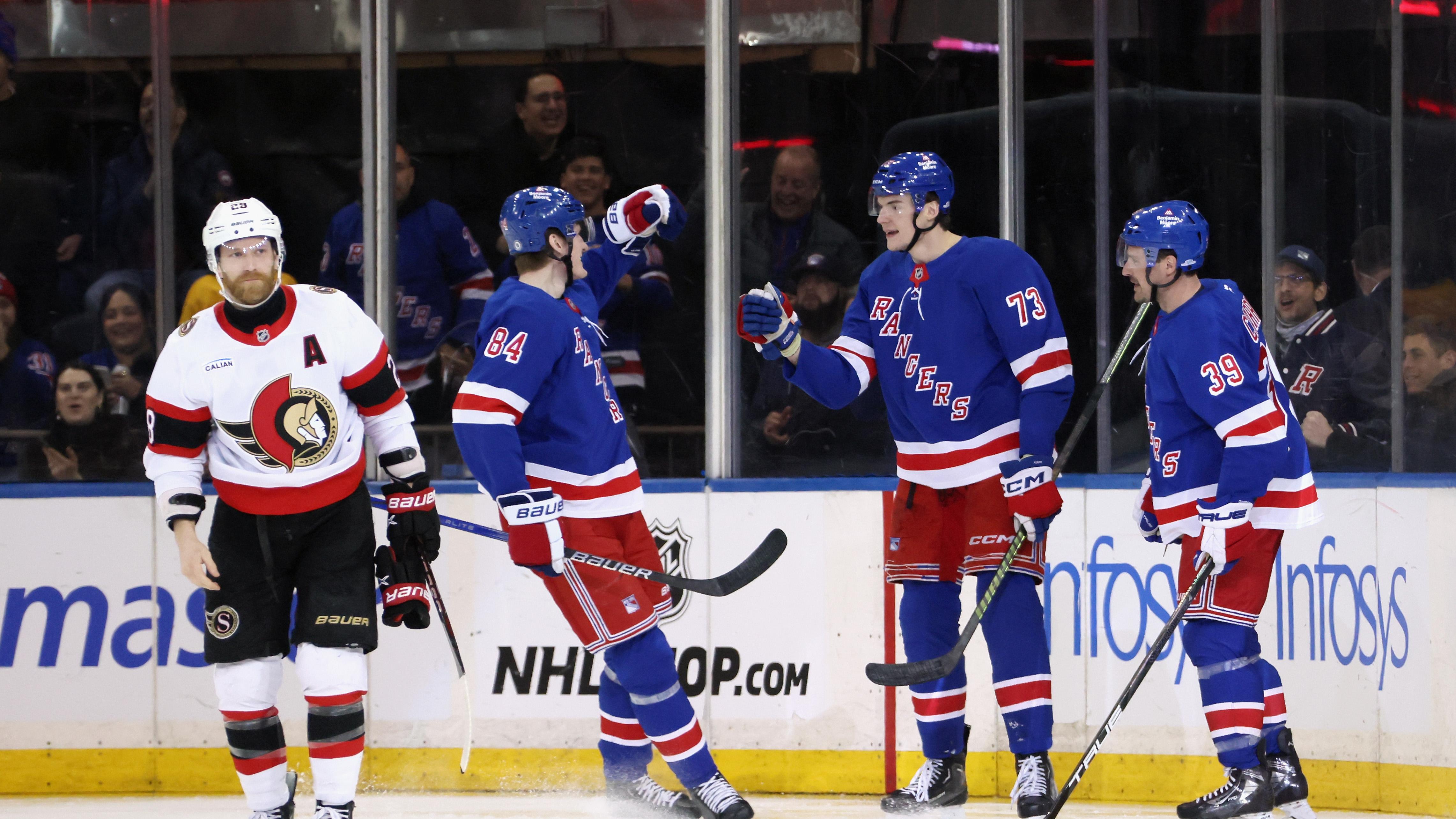 Rangers Crush Senators 5-0, Shesterkin Shuts Out Again!