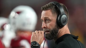 Dec 25, 2022; Glendale, Arizona, USA; Arizona Cardinals head coach Kliff Kingsbury walks the