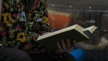 Reading On A New York City Subway