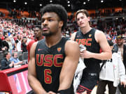 Feb 29, 2024; Pullman, Washington, USA; USC Trojans guard Bronny James (6) walks off the court after a game against the Washington State Cougars at Friel Court at Beasley Coliseum.