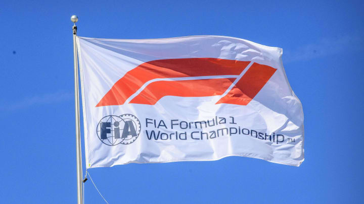 Nov 3, 2019; Austin, TX, USA; A view of the FIA Formula One flag before the United States Grand Prix at Circuit of the Americas. Mandatory Credit: Jerome Miron-USA TODAY Sports