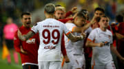 Galatasaray oyuncularının şampiyonluk sevinci