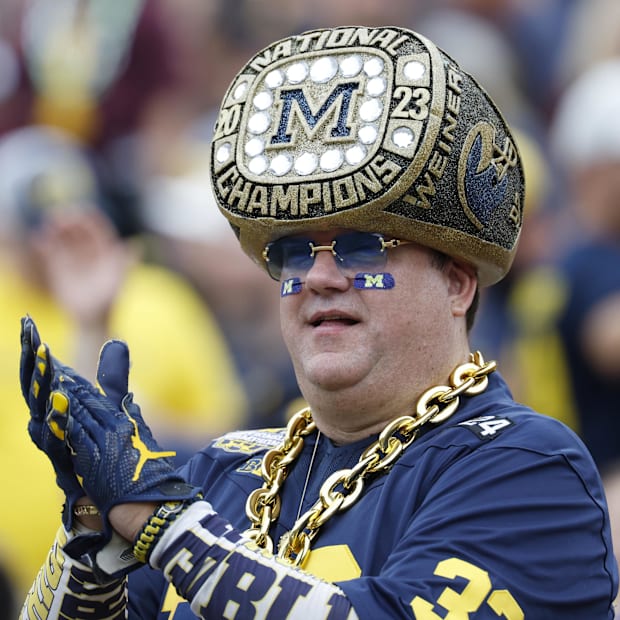 Michigan fan at Central Michigan game