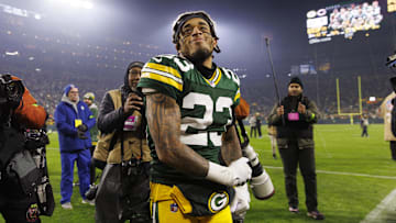 Jan 7, 2024; Green Bay, Wisconsin, USA;  Green Bay Packers cornerback Jaire Alexander (23)