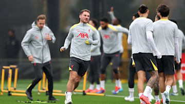 Liverpool FC Training Session And Press Conference - UEFA Champions League 2024/25 League Phase MD4