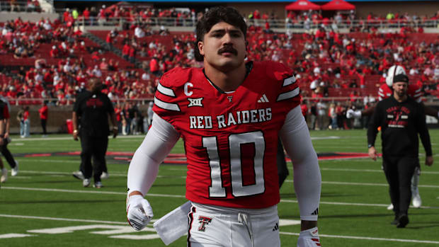 Texas Tech Red Raiders defensive back Jacob Rodriguez (10)