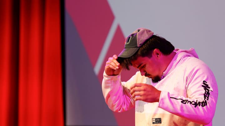 Nixa High School offensive tackle Jackson Cantwell, the No. 1 ranked high school football recruit for the class of 2026, announced he will play football at Miami during a ceremony on Tuesday, May 13, 2025.