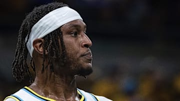 Former Indiana Pacers center Myles Turner (33).