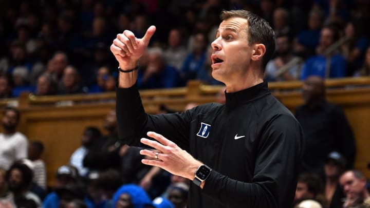 Duke basketball head coach Jon Scheyer