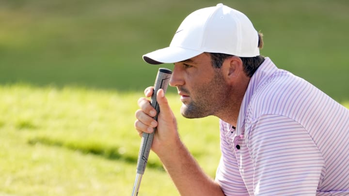 Scottie Scheffler, pictured in the first round of the Tour Championship, capped off his 2024 season with the FedEx Cup. 