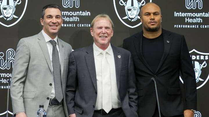 Las Vegas Raiders Introduce Antonio Pierce As Head Coach, Tom Telesco As General Manager