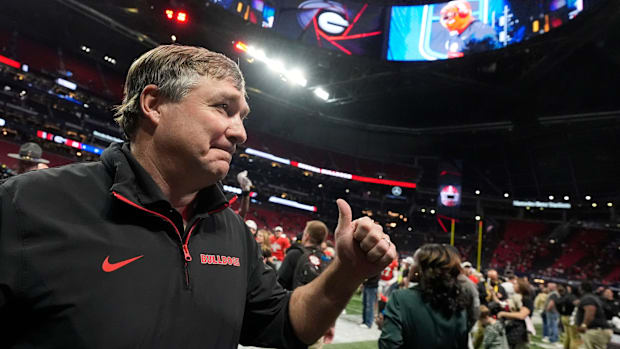 Georgia head coach Kirby Smart after winning the SEC Championshi