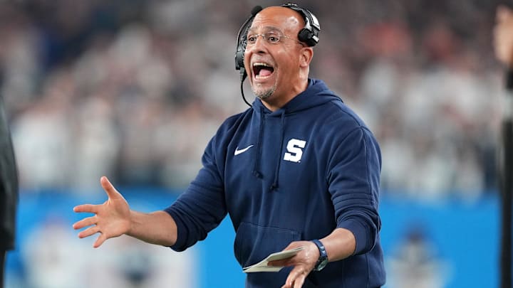 Penn State Nittany Lions head coach James Franklin. Penn State Nittany Lions head coach James Franklin.
