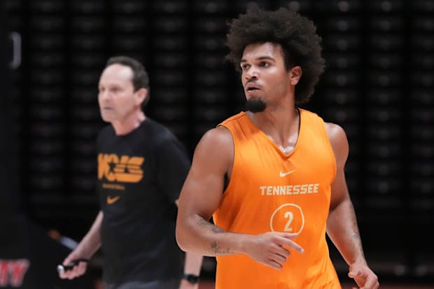 Ja’Kobi Gillespie during basketball practice.