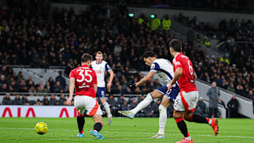 Dominic Solanke puts Spurs 3-0 up in the second half