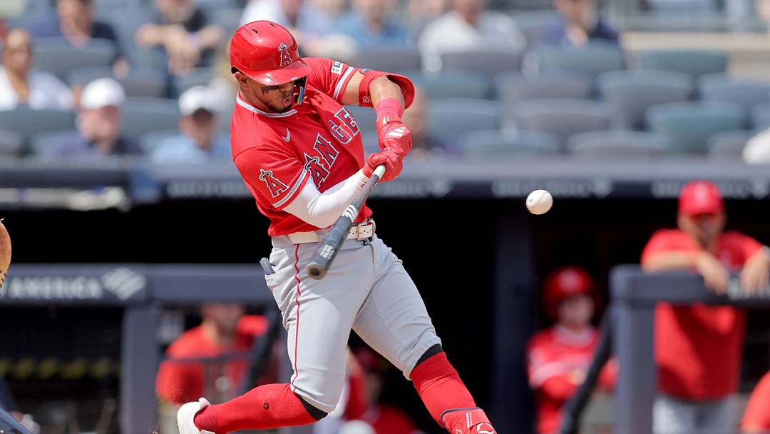 Los Angeles Angels third baseman Oswald Peraza.