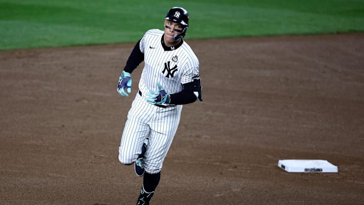 New York Yankees outfielder Aaron Judge is a solid prop target on Opening Day. New York Yankees outfielder Aaron Judge is a solid prop target on Opening Day.