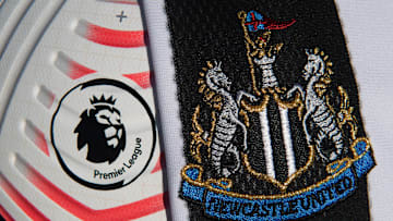 The Official Nike Premier League Match Ball with the Newcastle United Badge