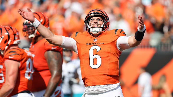 Bengals quarterback Jake Browning went 4–3 in seven starts in 2023 to keep Cincinnati in the playoff race.