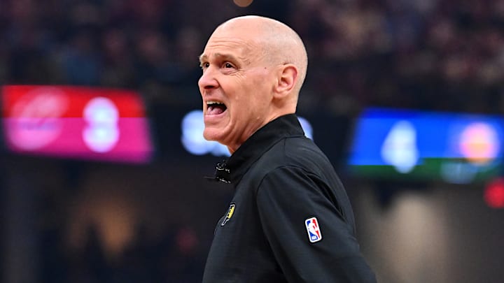 Indiana Pacers head coach Rick Carlisle during a playoff game against the Cleveland Cavaliers.
