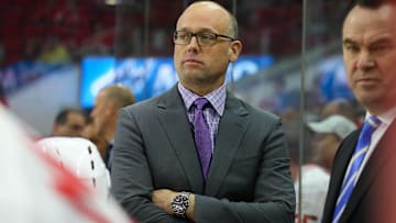 Chicago Blackhawks head coach Jeff Blashill during his time coaching the Detroit Red Wings.