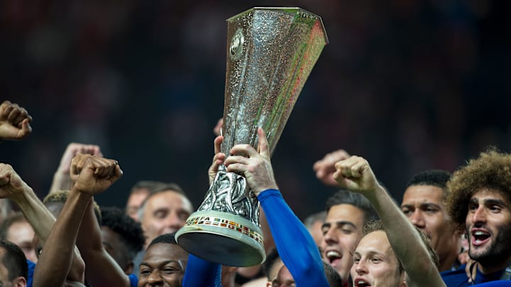 Campeões na temporada 2016/17, os Red Devils terão de passar pelo Barcelona primeiro se quiserem ir mais longe nesta edição da Europa League Campeões na temporada 2016/17, os Red Devils terão de passar pelo Barcelona primeiro se quiserem ir mais longe nesta edição da Europa League