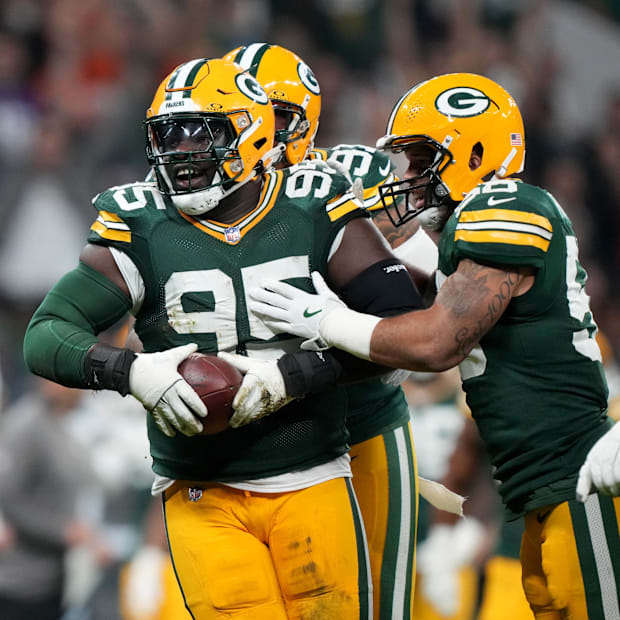 Green Bay Packer defensive tackle Devonte Wyatt 