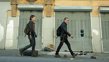 Lauren Cohan as Maggie Rhee, Jeffrey Dean Morgan as Negan - The Walking Dead: Dead City _ Season 1, Episode 6 - Photo Credit: Peter Kramer/AMC