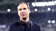 Former Player Petr Cech  looks on during the  Uefa Champions...