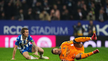 Carlos Romero fouled Kylian Mbappé during Espanyol's upset of Real Madrid.