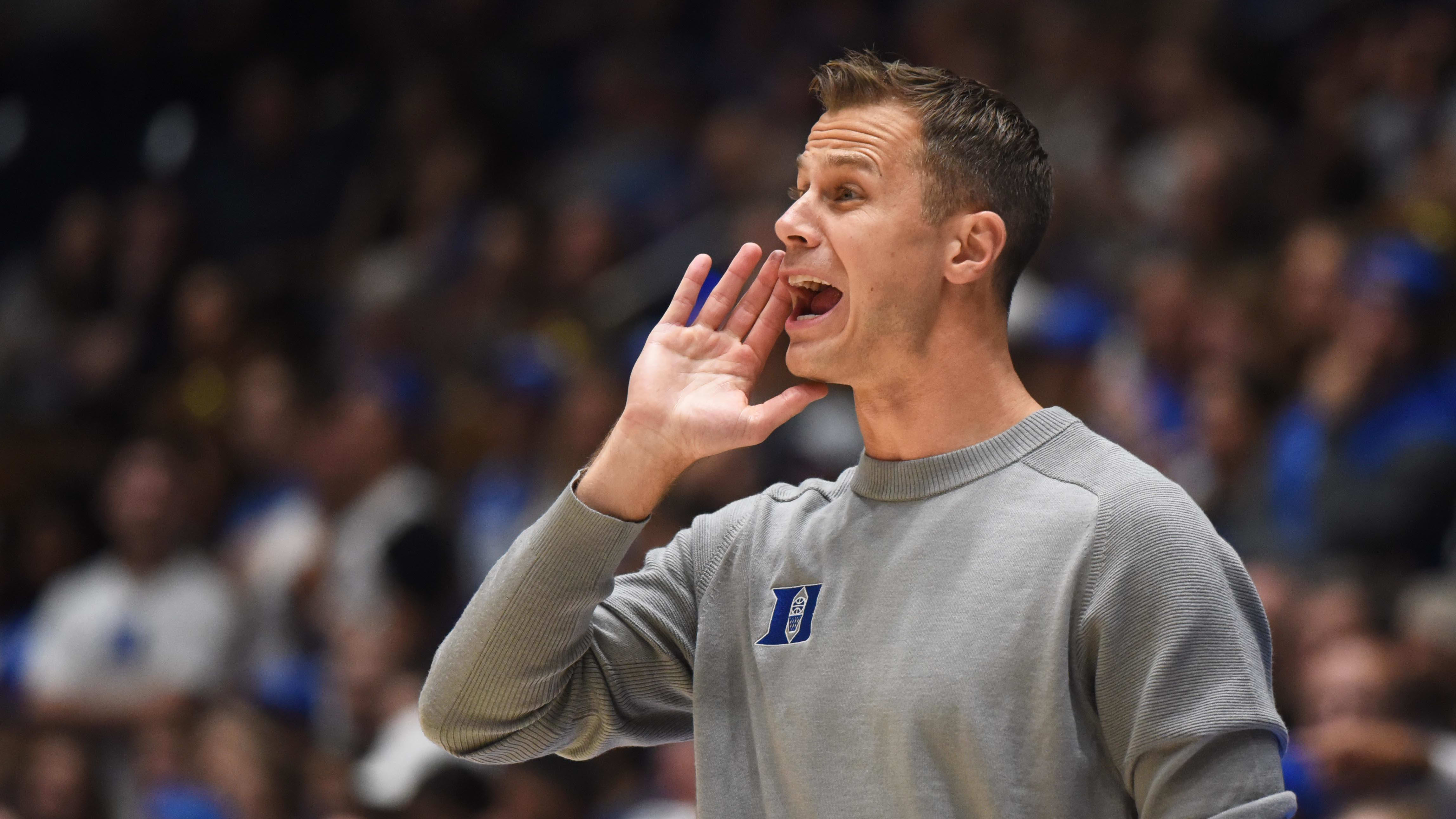 Duke basketball head coach Jon Scheyer