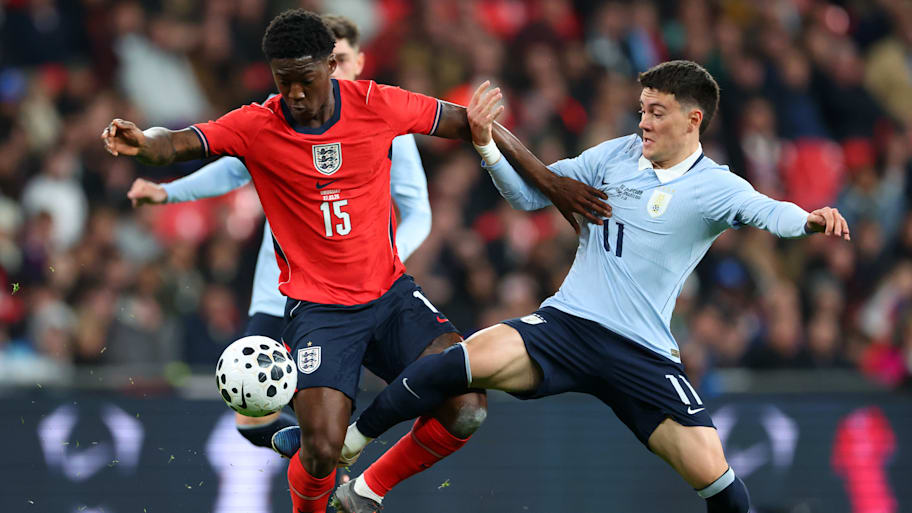 Kobbie Mainoo vs. Uruguay. 