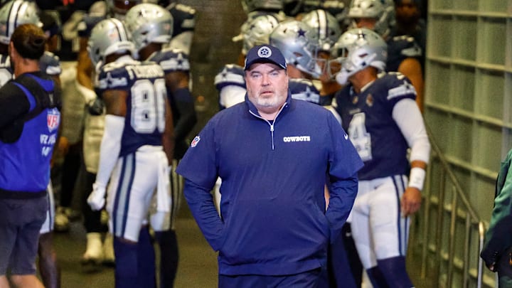 Dallas Cowboys Head Coach Mike McCarthy comes out of the tunnel prior to the game against the Detroit Lions. Dallas Cowboys Head Coach Mike McCarthy comes out of the tunnel prior to the game against the Detroit Lions.