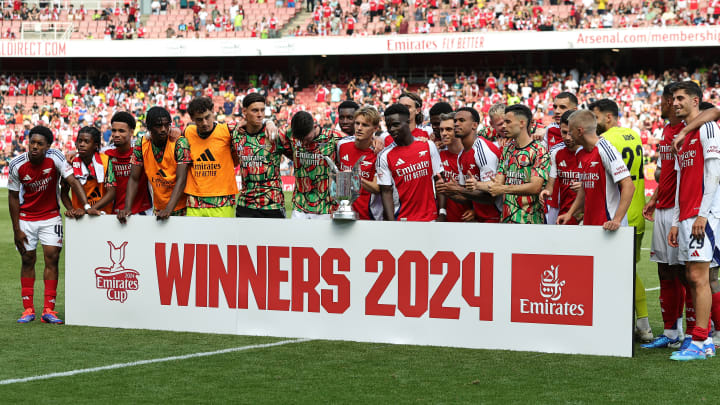 Arsenal lifted the Emirates Cup for the third year running