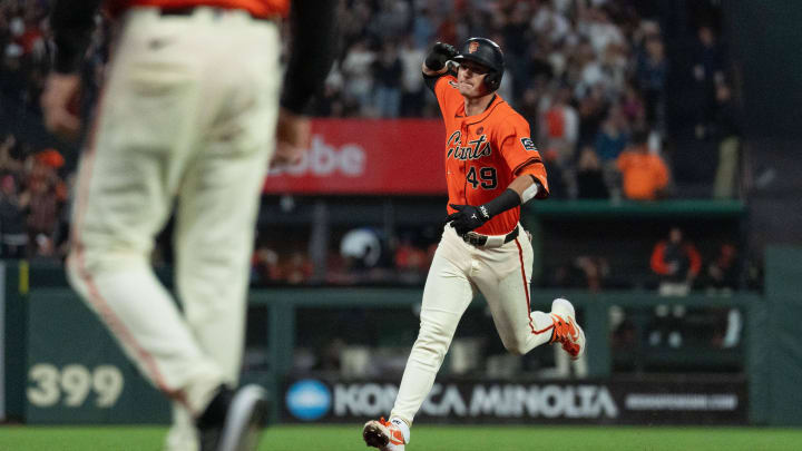 Tyler Fitzgerald after hitting a home run