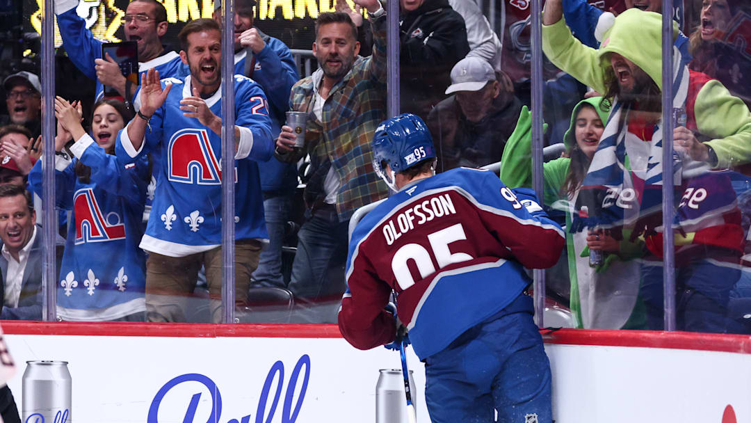Colorado Avalanche forward Victor Olofsson produced the power play points against the New Jersey Devils on Tuesday.