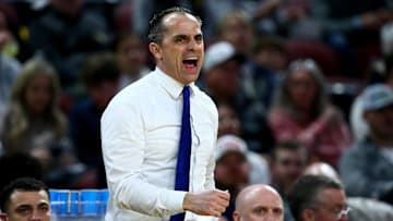 Drake Bulldogs head coach Ben McCollum