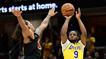 Bronny made his scoring debut in the place his father made a name for himself